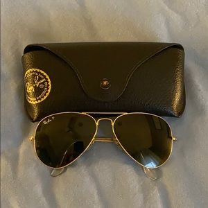 Rayban aviators polarized